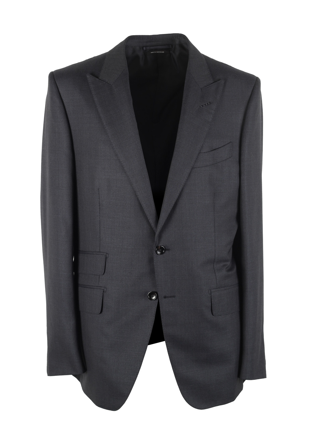 TOM FORD O’Connor Checked Gray Suit Size 52 / 42R U.S. In Wool Fit Y | Costume Limité