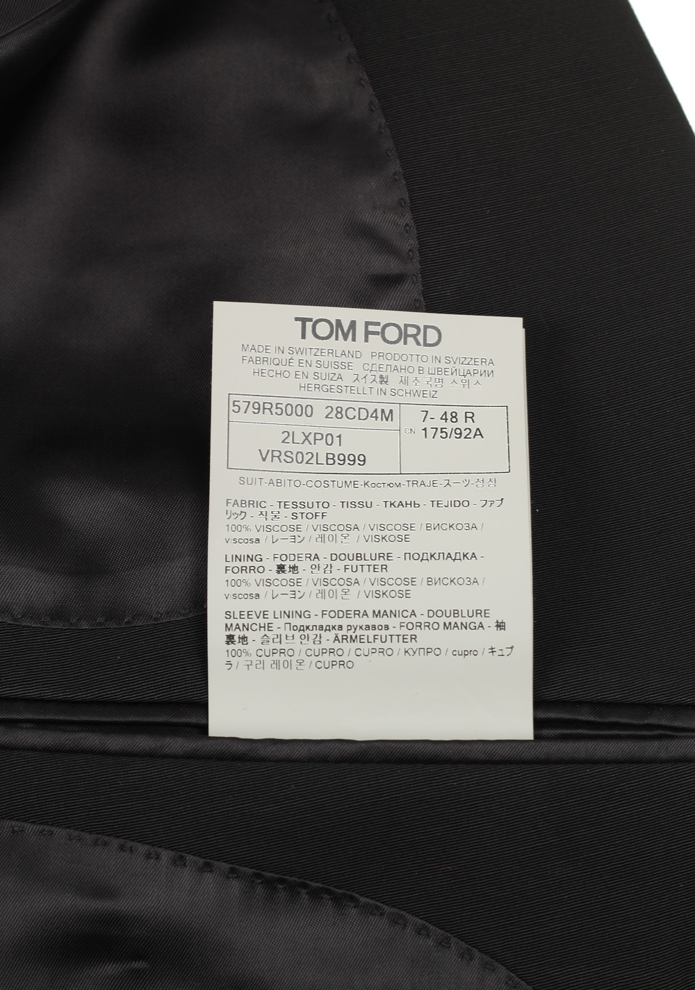 TOM FORD Cooper Black Double Breasted Suit | Costume Limité