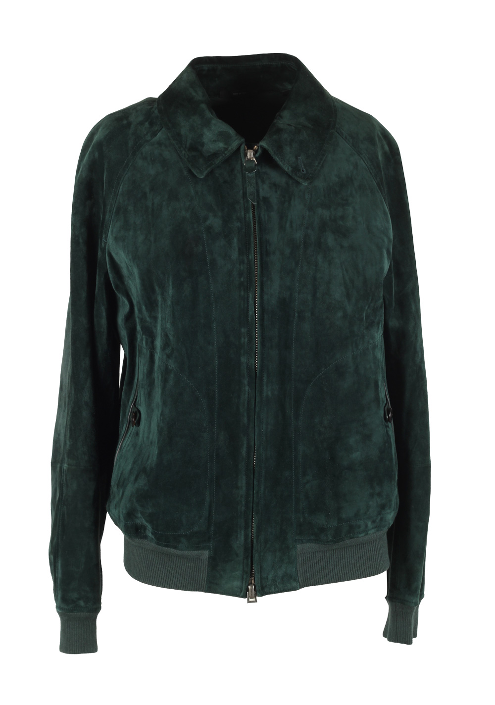 TOM FORD Green  Cashmere Suede Zip Collar Blouson Size 52 / 42R U.S. | Costume Limité