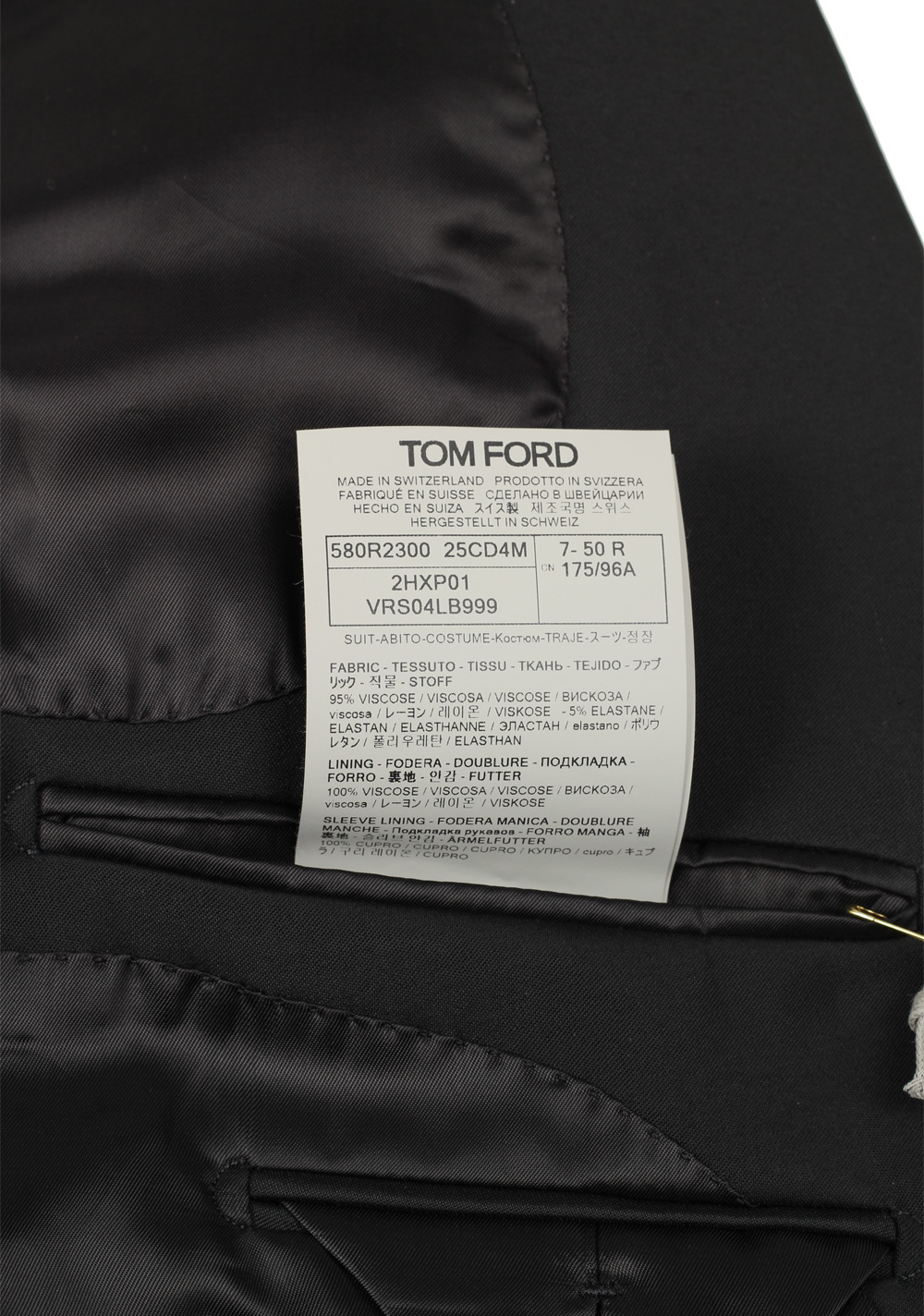 TOM FORD Cooper Black Double Breasted Suit Size 50 / 40R U.S. | Costume Limité