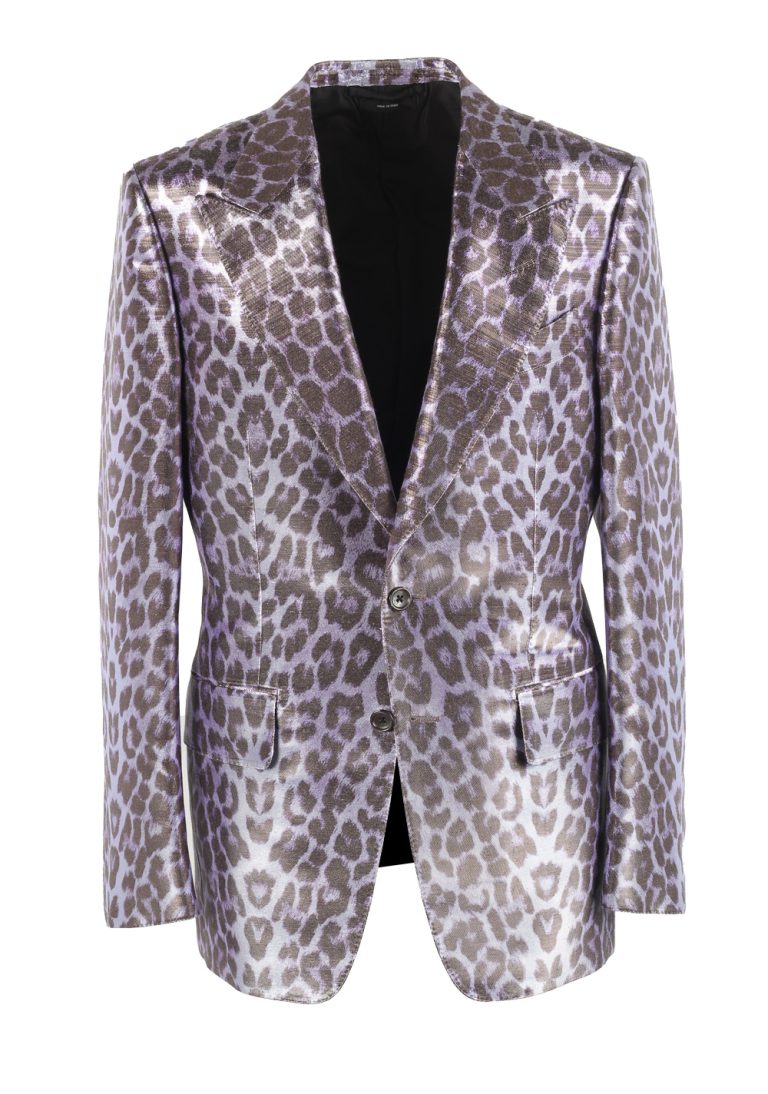 TOM FORD Purple Leopard Shelton Cocktail Dinner Jacket - thumbnail | Costume Limité