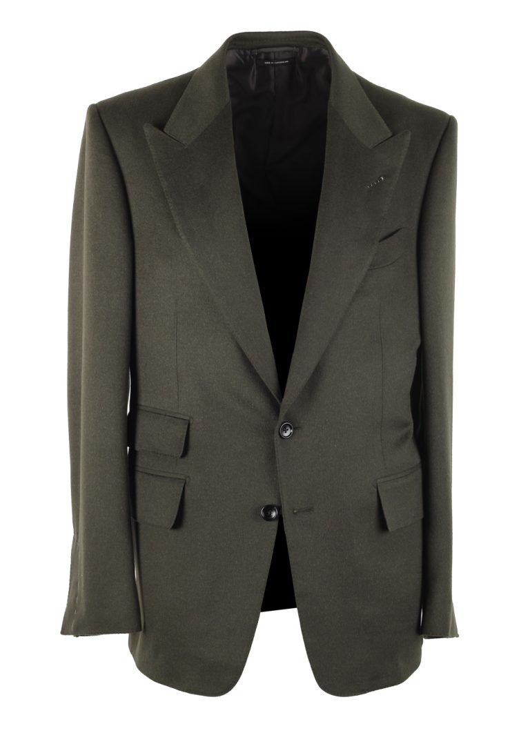 TOM FORD Shelton Green Cashmere Sport Coat Size 50 / 40R U.S. - thumbnail | Costume Limité