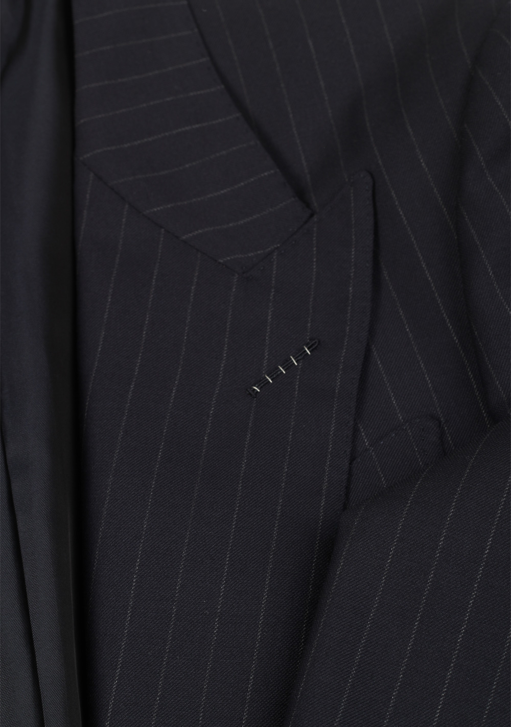 TOM FORD Shelton Striped Navy Blue Suit | Costume Limité