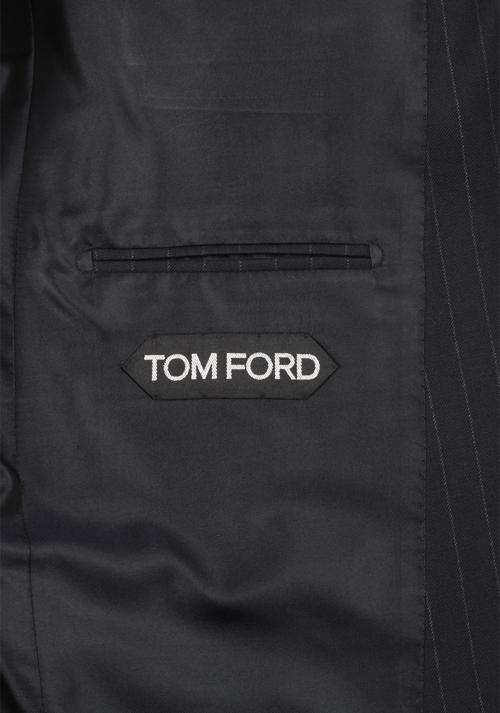 TOM FORD Shelton Striped Navy Blue Suit | Costume Limité