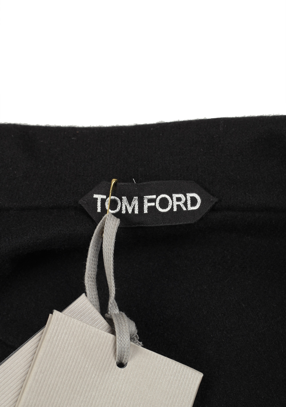 TOM FORD Logo-Appliquéd Black Cashmere Overshirt Size 52 IT / 42R U.S. | Costume Limité