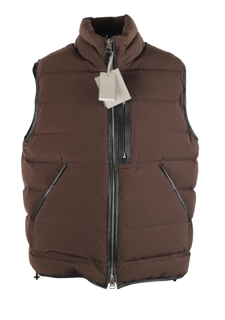 TOM FORD Brown Quilted Gilet Vest Size 56 / 46R U.S. - thumbnail | Costume Limité