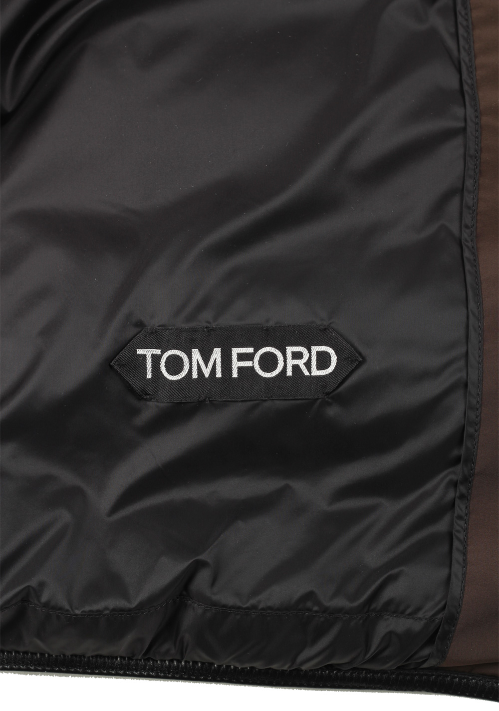 TOM FORD Brown Quilted Gilet Vest Size 56 / 46R U.S. | Costume Limité