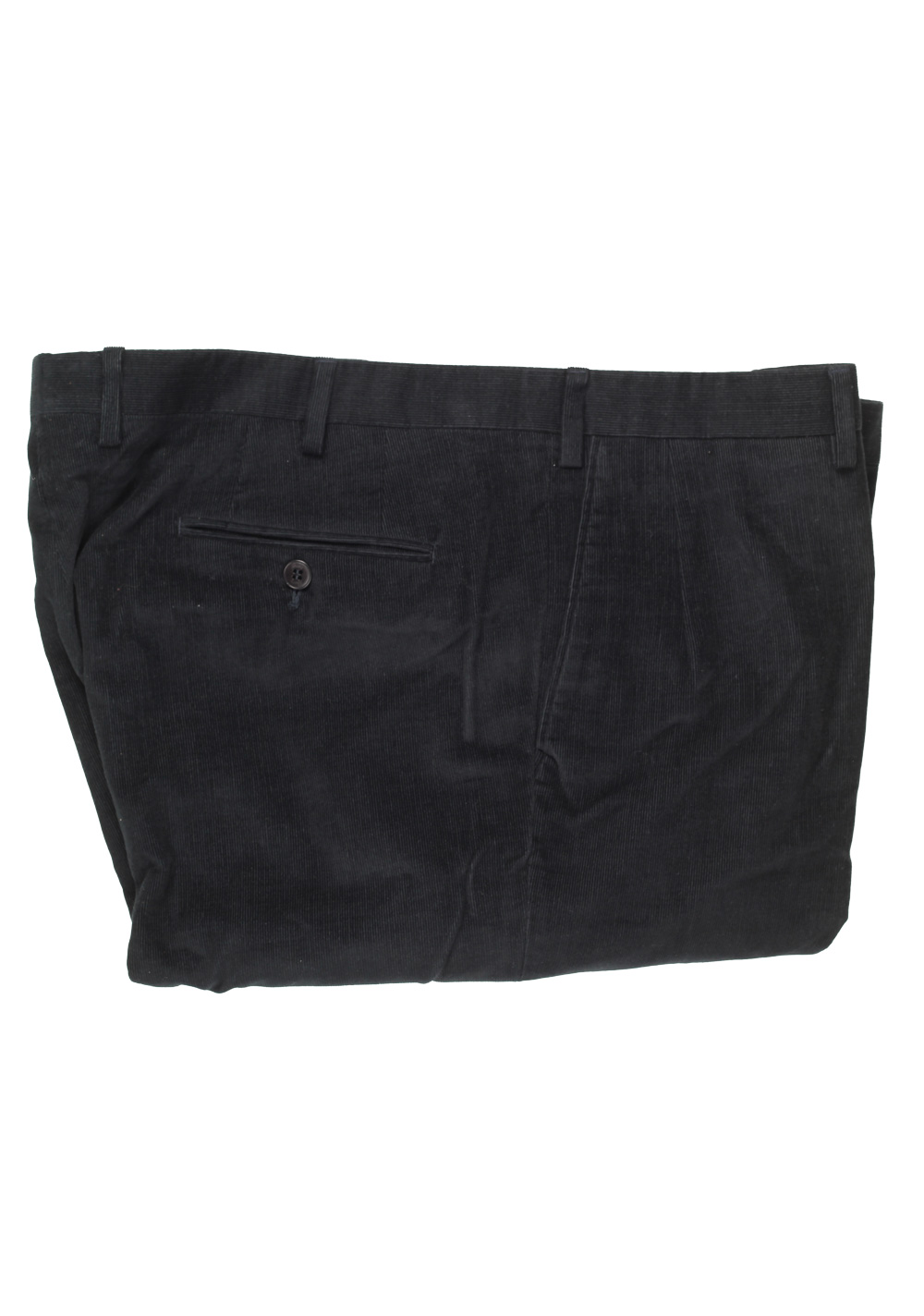 Brioni Black Montana Corduroy Trousers Size 58 / 42 U.S. | Costume Limité