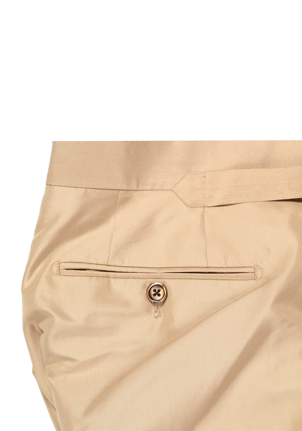 TOM FORD Beige Cotton Blend Trousers Size 56 / 40 U.S. | Costume Limité