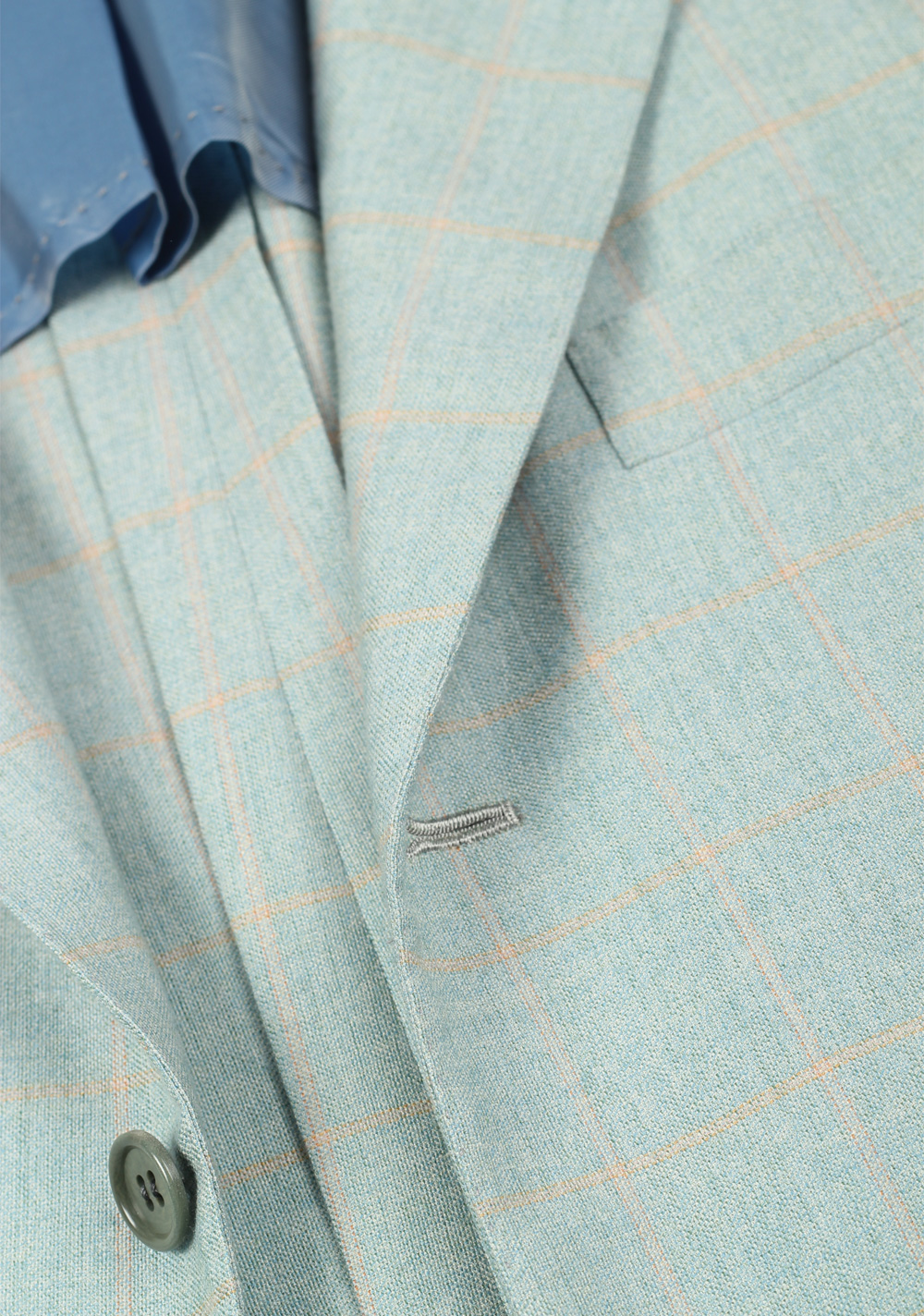 Kiton Greenish Blue Sport Coat Size 50 / 40R U.S. In Cashmere | Costume Limité