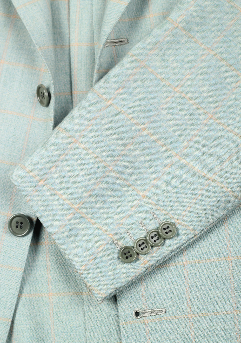 Kiton Greenish Blue Sport Coat Size 50 / 40R U.S. In Cashmere | Costume Limité