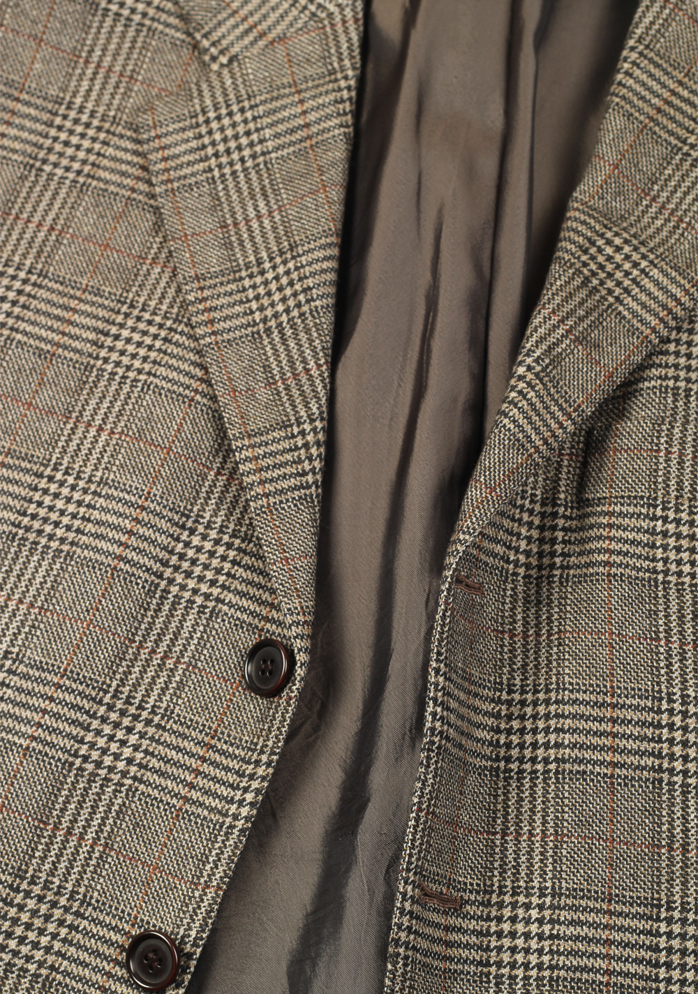 Kiton Gray Checked Sport Coat Size 50 / 40R U.S. In Cashmere | Costume Limité