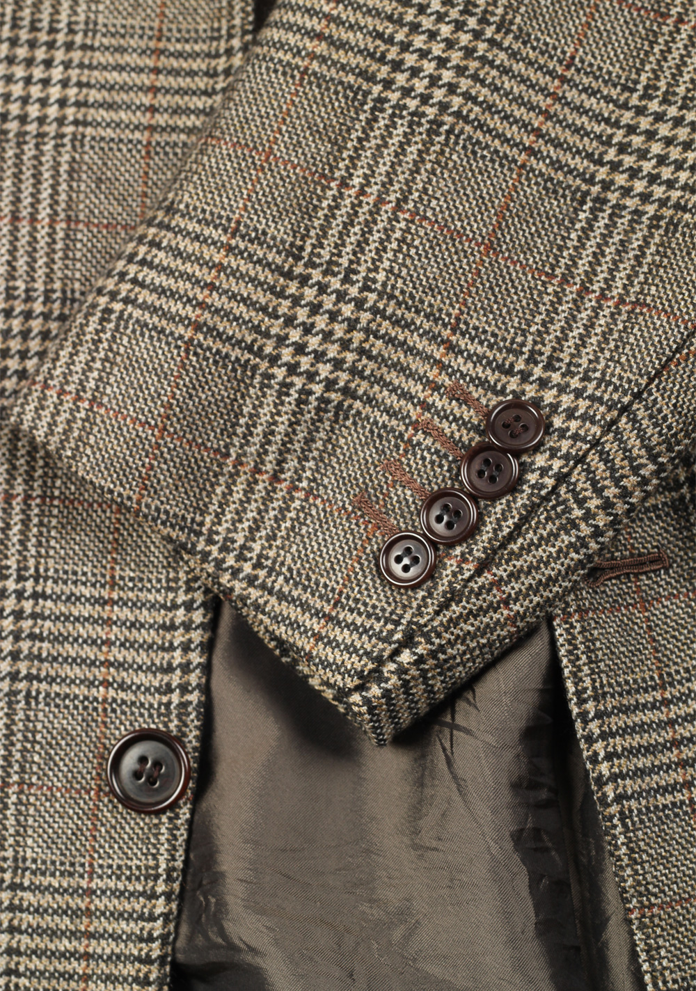 Kiton Gray Checked Sport Coat Size 50 / 40R U.S. In Cashmere | Costume Limité