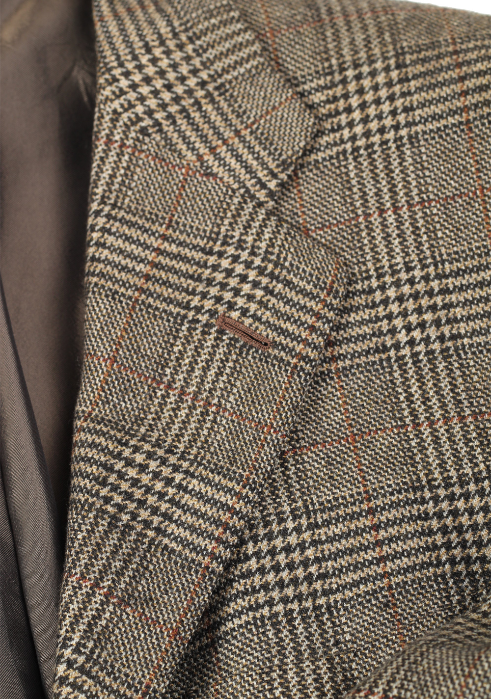 Kiton Gray Checked Sport Coat Size 50 / 40R U.S. In Cashmere | Costume Limité