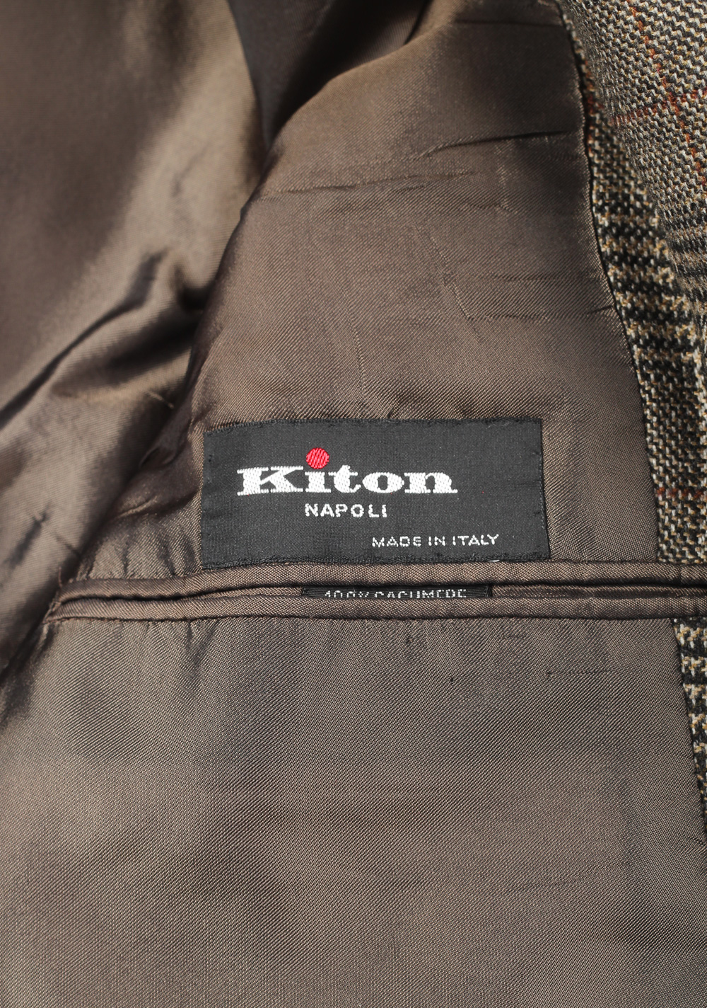 Kiton Gray Checked Sport Coat Size 50 / 40R U.S. In Cashmere | Costume Limité