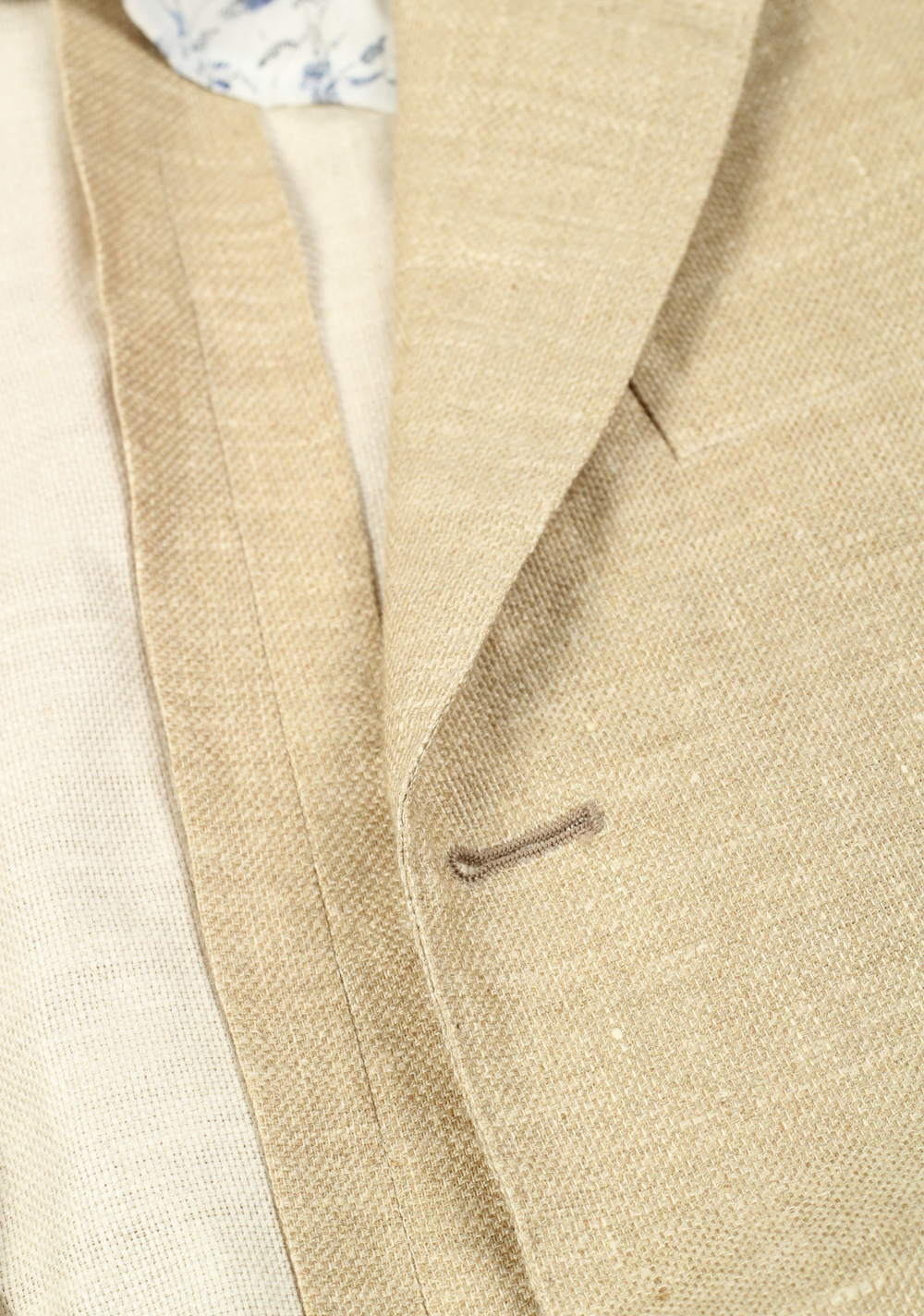 Sartorio By Kiton Sand Beige Sport Coat Size 50 / 40R U.S. In Linen Silk Cashmere | Costume Limité