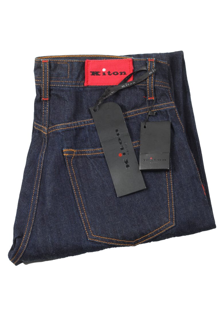 Kiton Blue 5 Pocket Jeans - thumbnail | Costume Limité