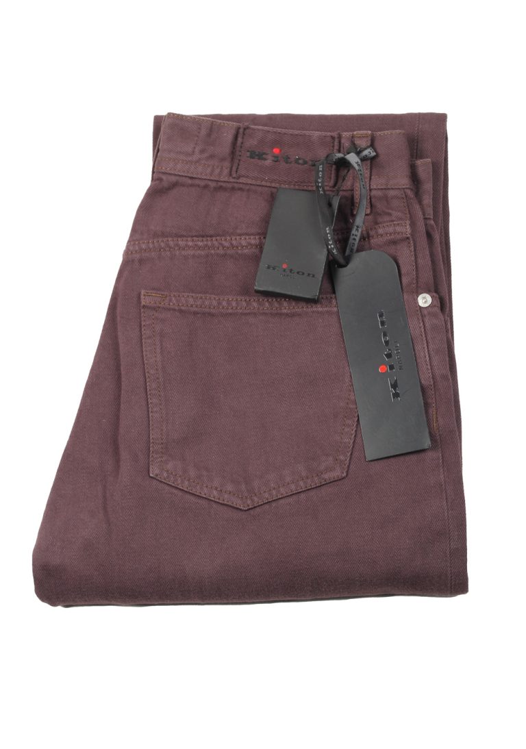 Kiton Aubergine 5 Pocket Jeans - thumbnail | Costume Limité