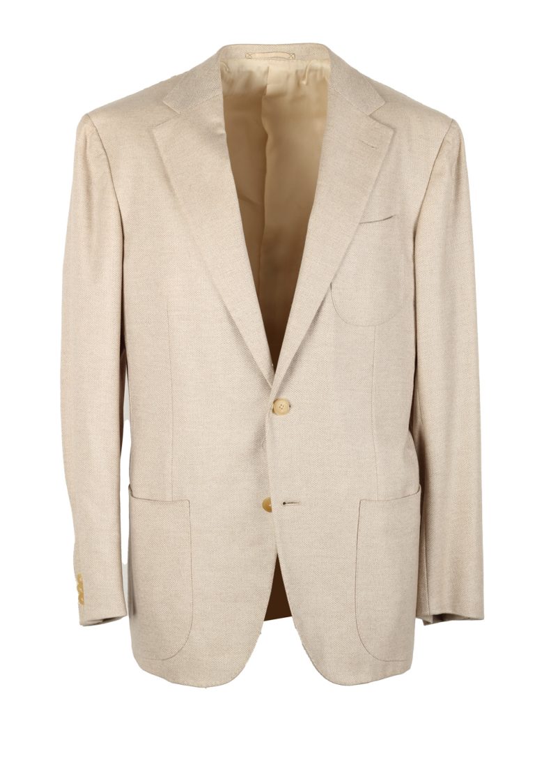 Ermenegildo Zegna Couture Beige Cashmere Sport Coat Size 50 / 40R U.S. - thumbnail | Costume Limité