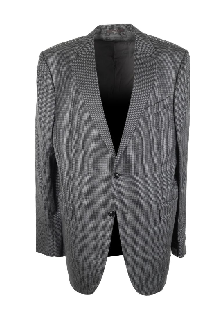 Ermenegildo Zegna Gray Mila Sport Coat Size 56L / 46L U.S. In Silk Blend - thumbnail | Costume Limité