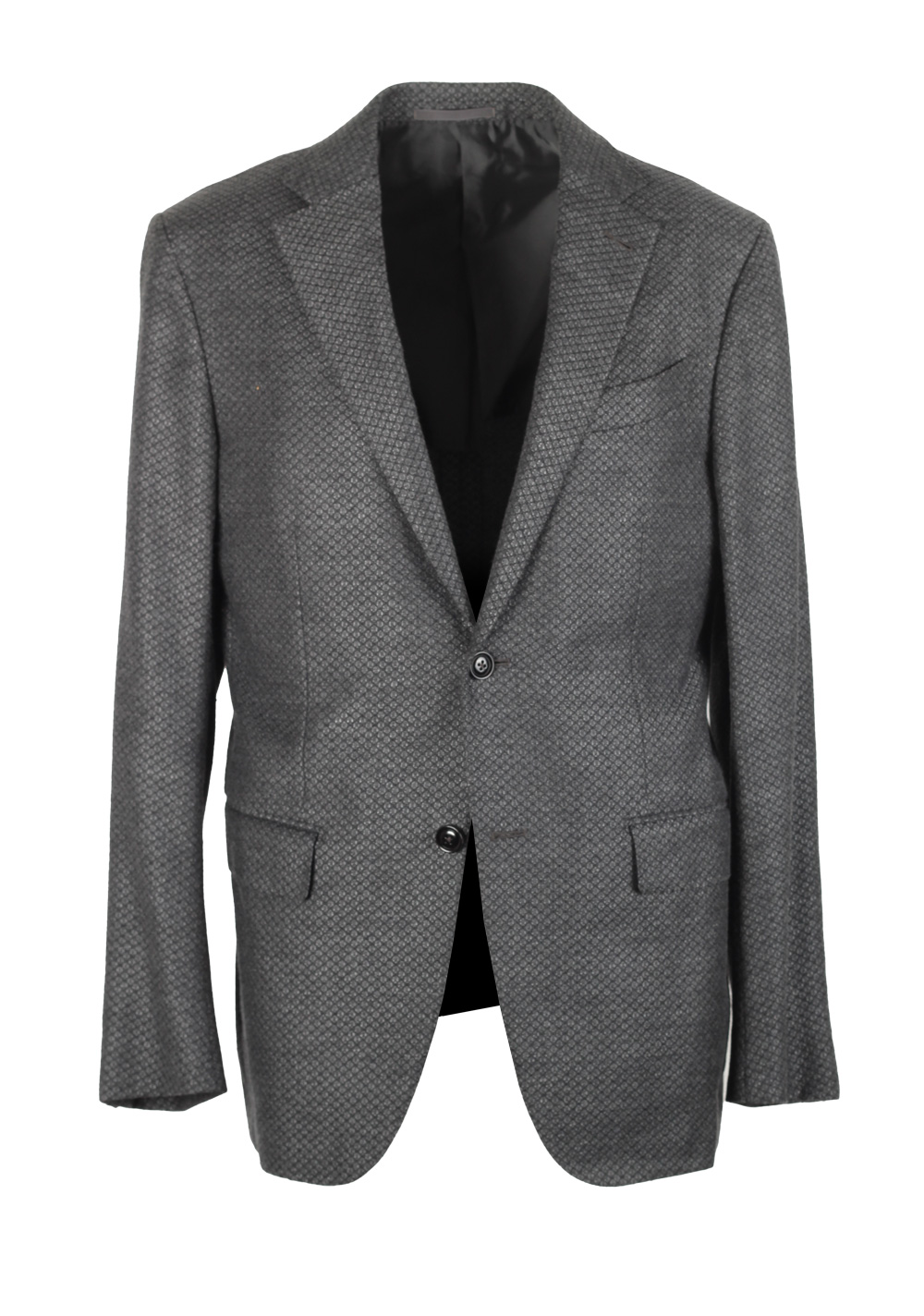 ZEGNA Mil. Easy Gray Sport Coat Size 48 / 38R U.S. In Cashmere Blend | Costume Limité