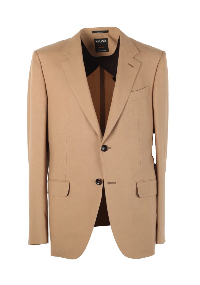 ZEGNA Oasi Cashmere Sand Cashmere Sport Coat Size 50 / 40R U.S. - thumbnail | Costume Limité