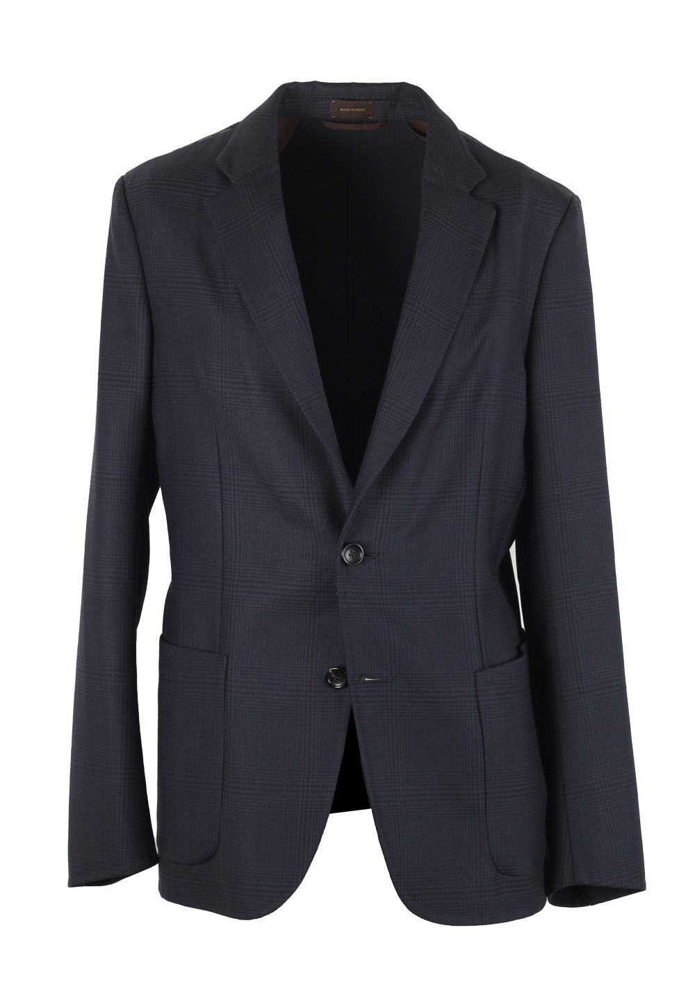 Ermenegildo Zegna Checked Couture Blue Sport Coat | Costume Limité