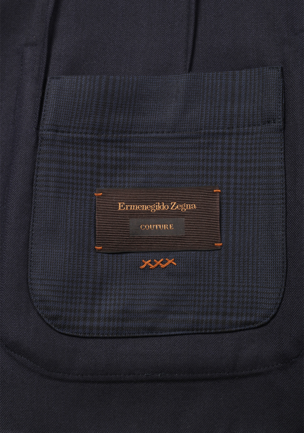 Ermenegildo Zegna Checked Couture Blue Sport Coat | Costume Limité