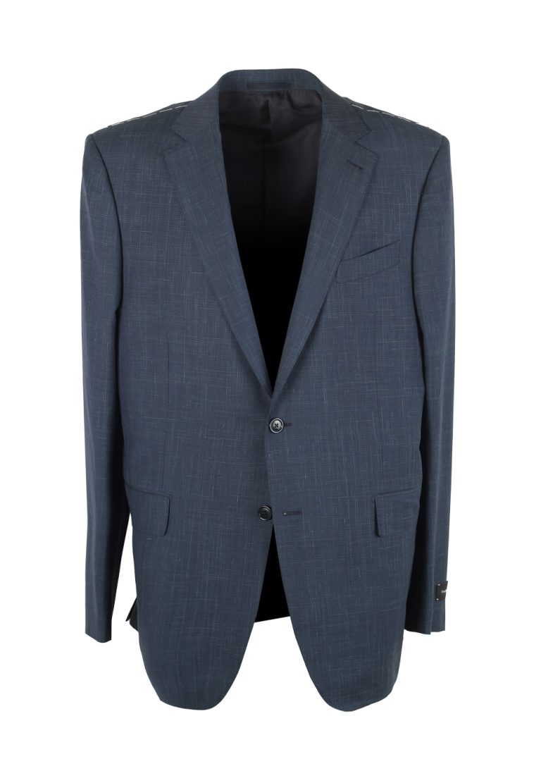 ZEGNA Milano Blue Trofeo Summer Suit Size 56 / 46R U.S. - thumbnail | Costume Limité