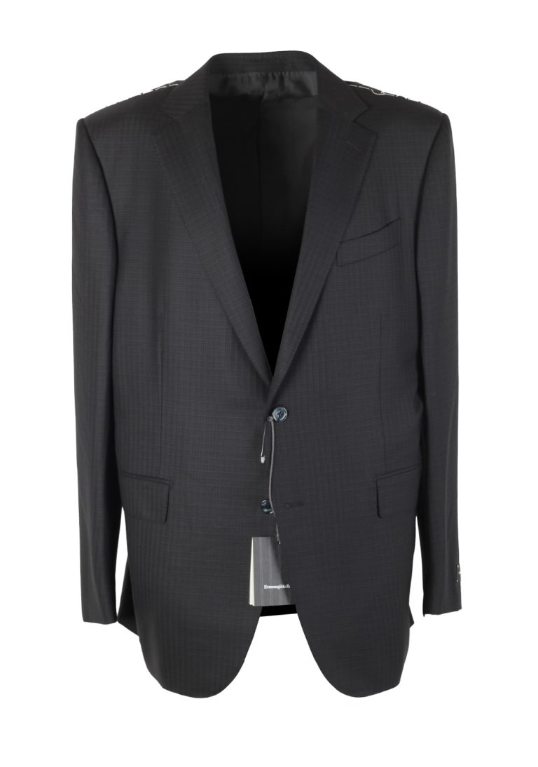 ZEGNA Milano Gray 15 Milmil 15 Checked Suit Size 56 / 46R U.S. - thumbnail | Costume Limité