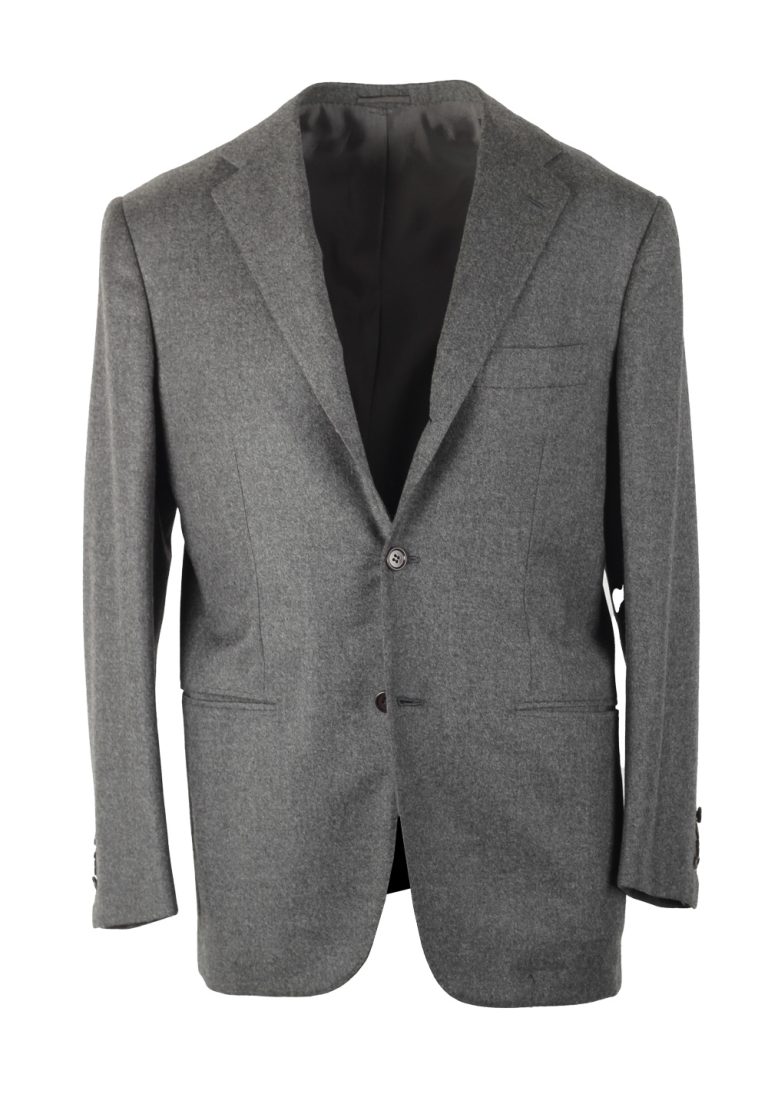 Kiton Gray Sport Coat Size 48 / 38R U.S. In Cashmere - thumbnail | Costume Limité