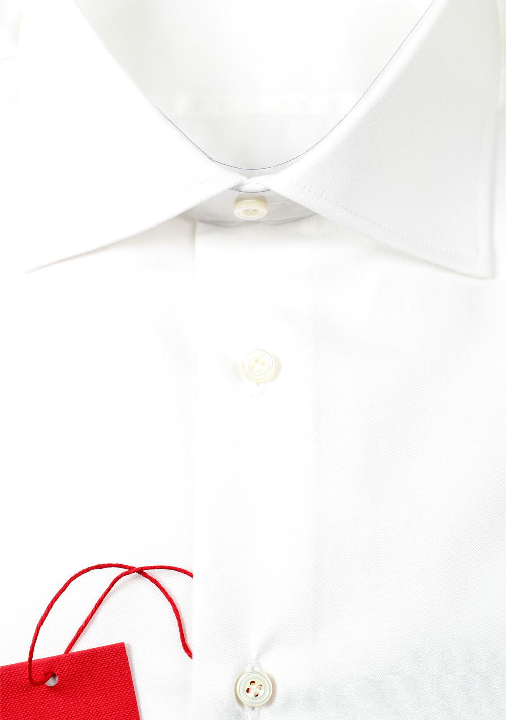 Kiton Solid White Dress Shirt Size 42 / 16.5 U.S. | Costume Limité