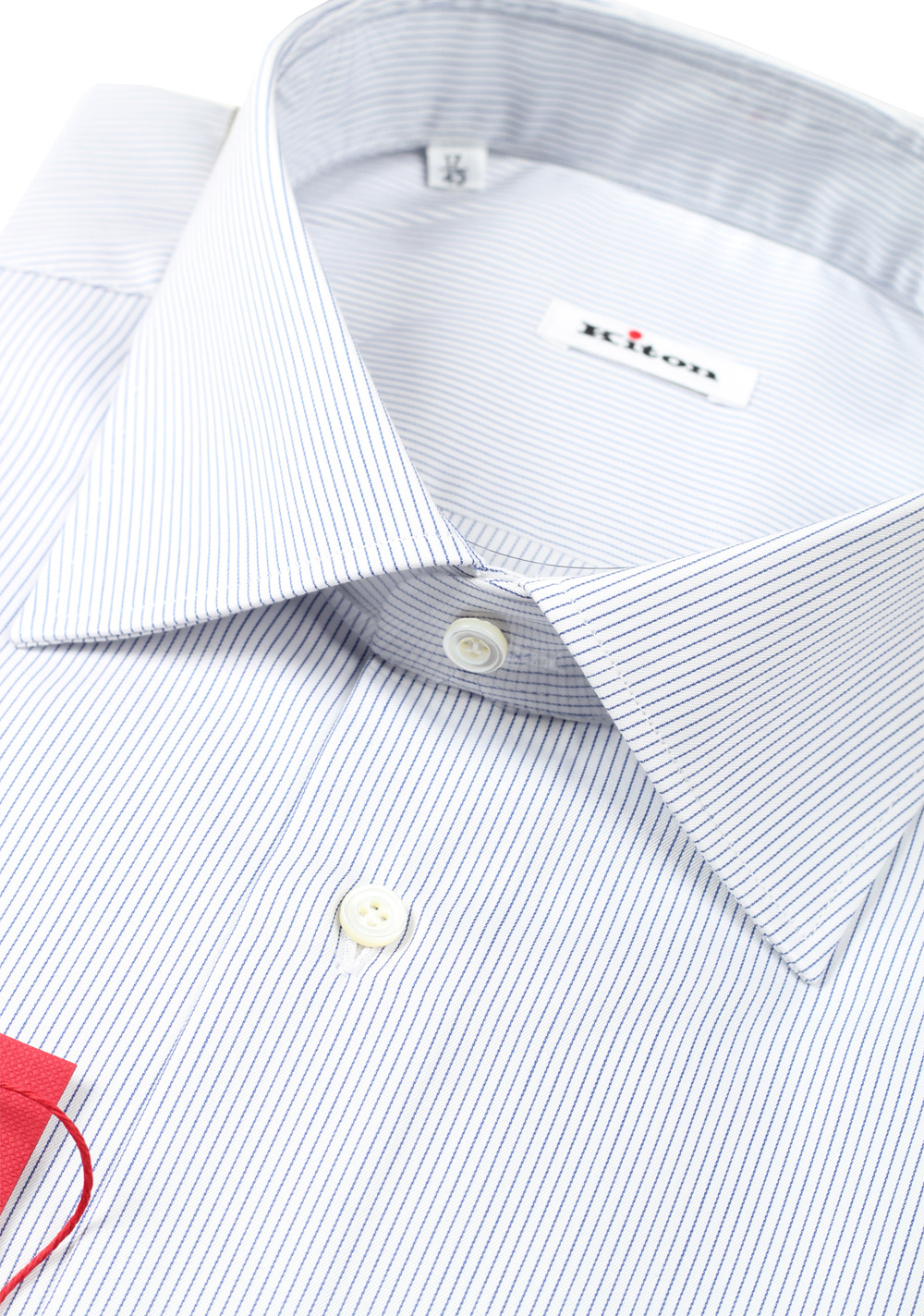 Kiton Blue White Striped Dress Shirt | Costume Limité