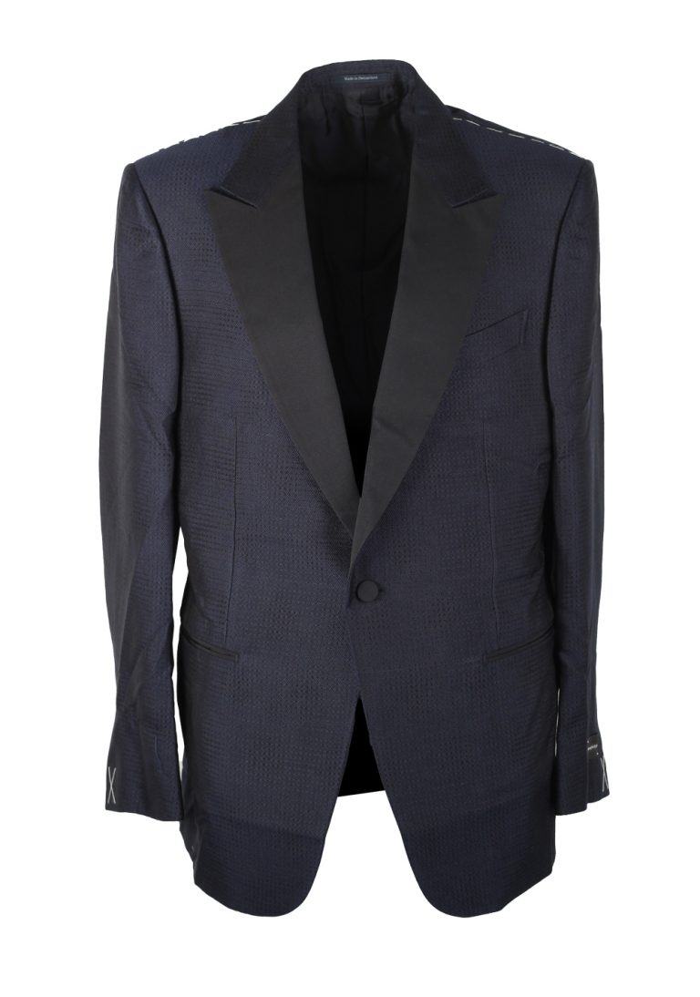 ZEGNA Venezia Blue Tuxedo Dinner Jacket Size 54 / 44R U.S. - thumbnail | Costume Limité