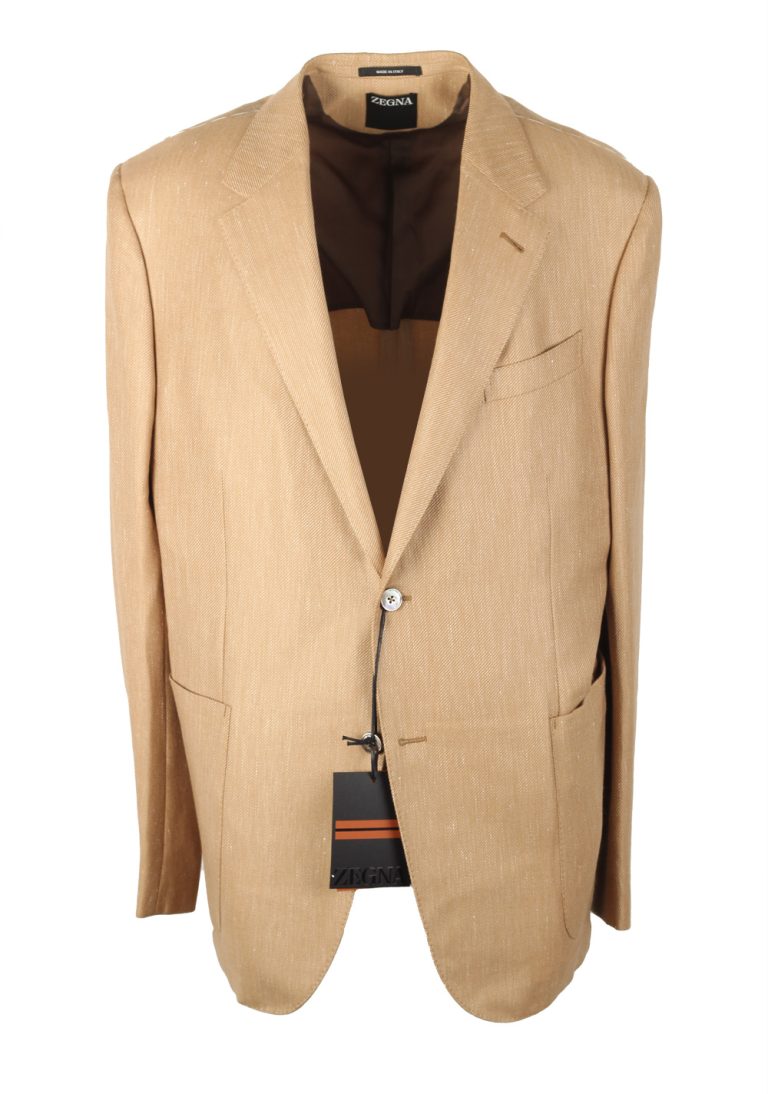 ZEGNA Natural Beige Sport Coat Size 56 / 46R U.S. In Cashmere Blend - thumbnail | Costume Limité