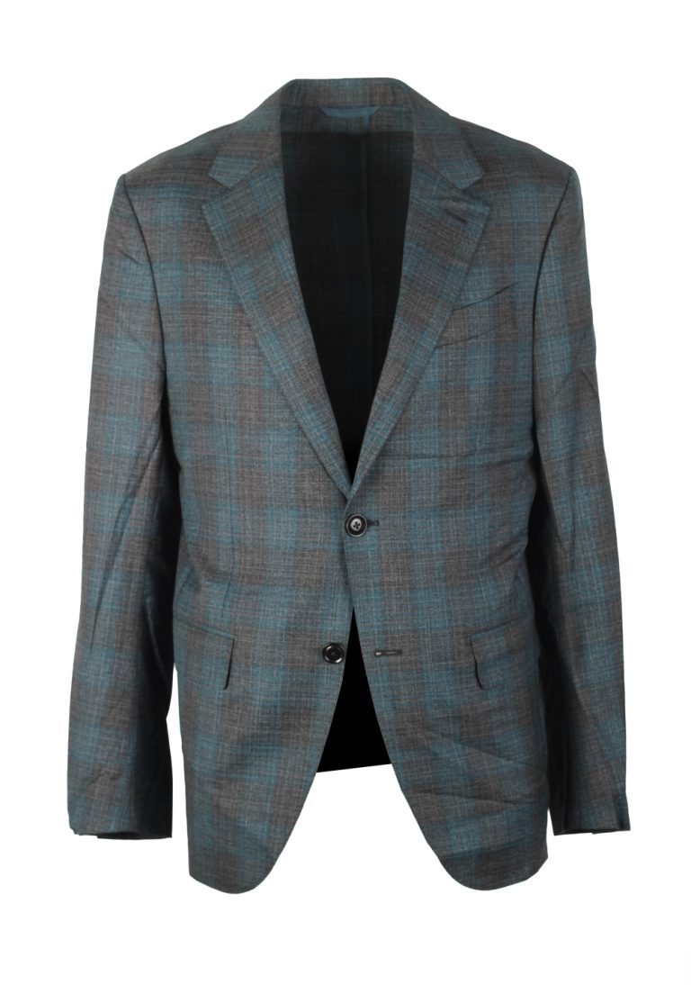 ZEGNA Zero Weight Green Checked Sport Coat Size 48 / 38R U.S. - thumbnail | Costume Limité