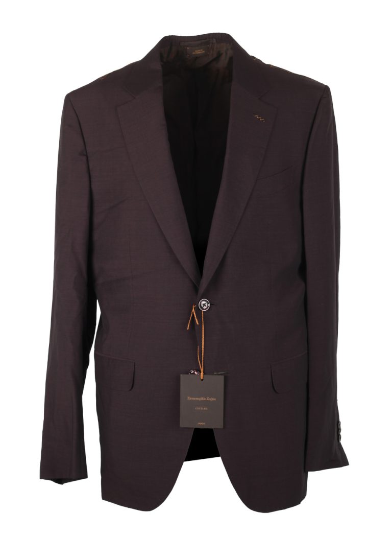 ZEGNA Couture Red Sport Coat Size 52 / 42R U.S. In Silk Blend - thumbnail | Costume Limité