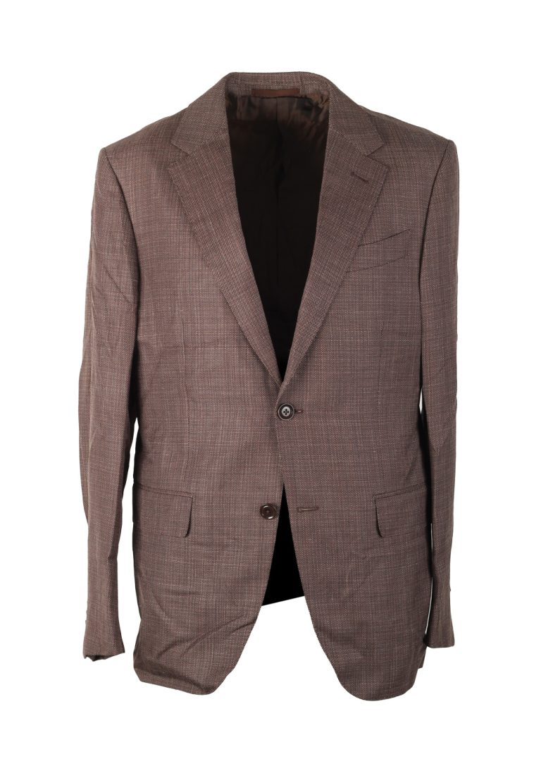 ZEGNA Mil Easy Brown Sport Coat Size 48 / 38R U.S. In Silk Blend - thumbnail | Costume Limité