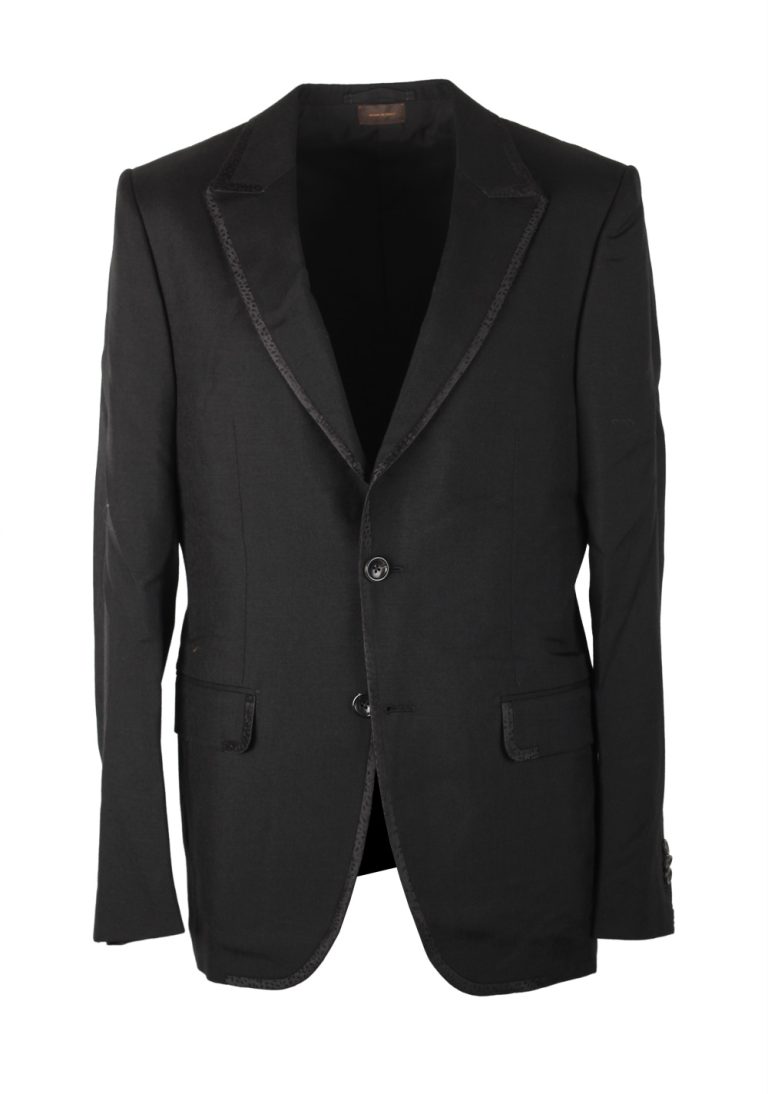 ZEGNA Couture Black Sport Coat Size 48 / 38R U.S. In Mohair - thumbnail | Costume Limité